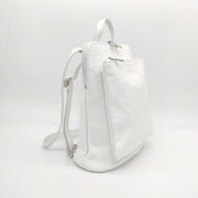 Mochila de piel blanca Mikonos